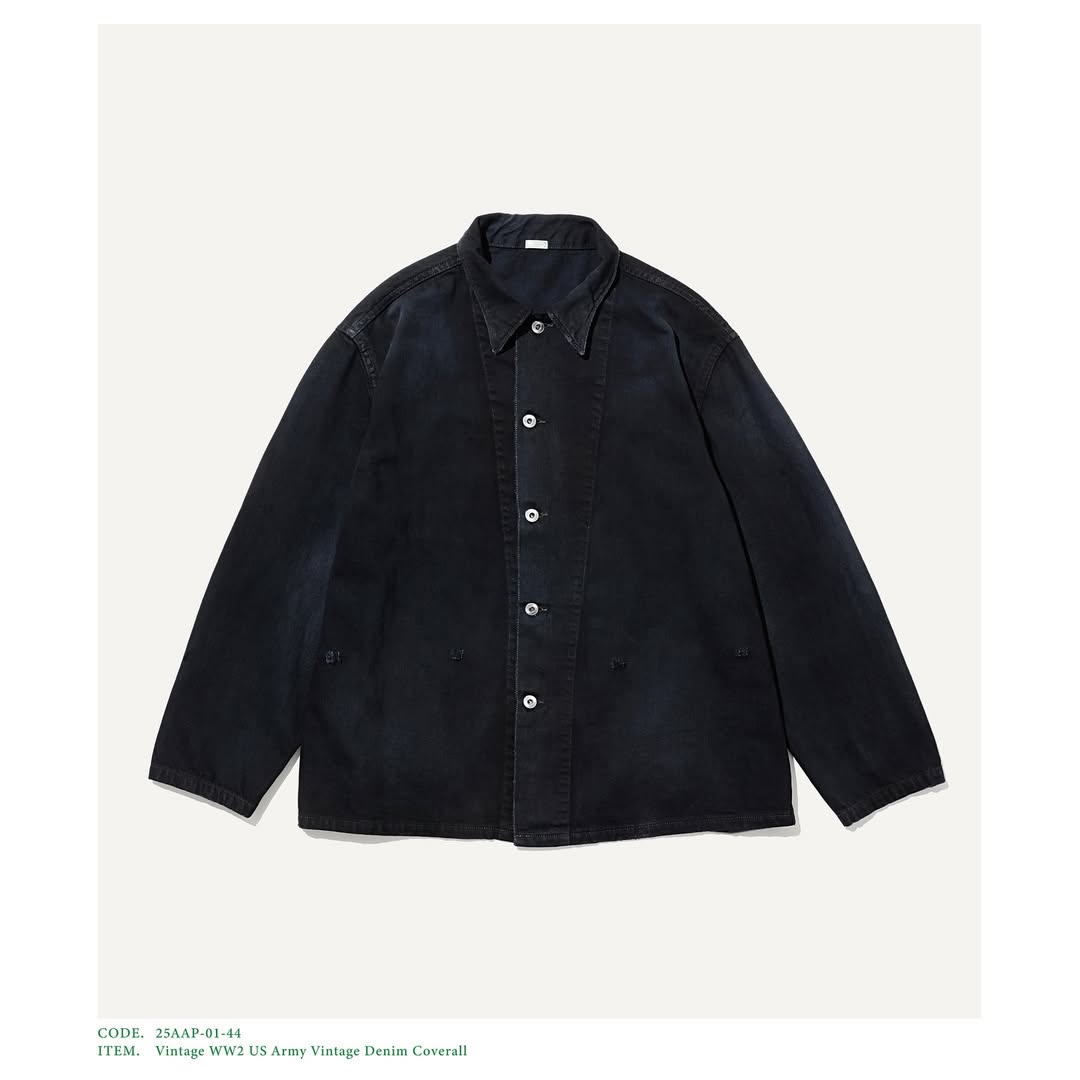 A.PRESSE 25AW Vintage WW2 US Army Vintage Denim Coverall